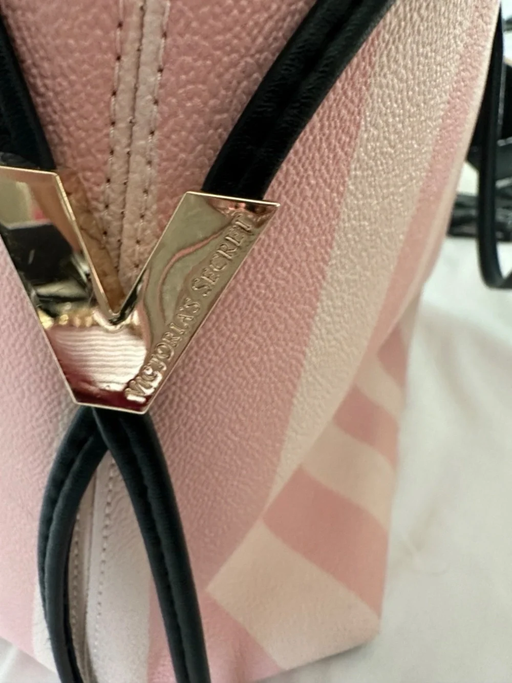 Victoria’s Secret Pink Striped Tote Bag